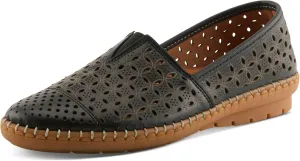 Spring Step Oralis Leather Loafers for Women - Comfortable Slip-On Shoes with Rubber Outsole - Ladies Casual Loafers with Low Heel