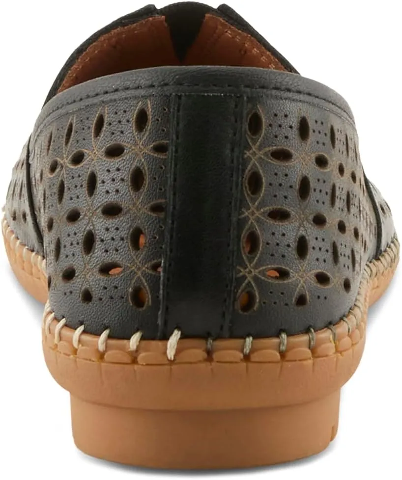 Spring Step Oralis Leather Loafers for Women - Comfortable Slip-On Shoes with Rubber Outsole - Ladies Casual Loafers with Low Heel