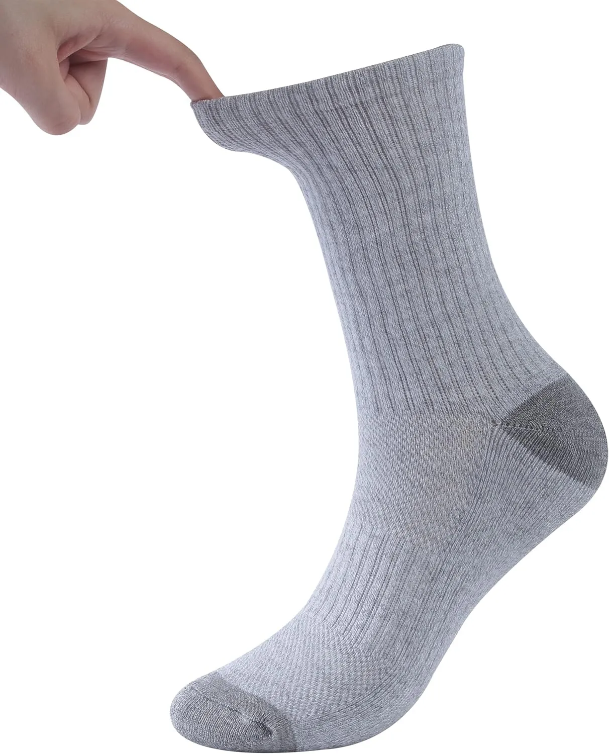 SPST Viscose Bamboo Socks, Women Men Moisture Wicking Cushioned Breathable Soft Ankle/Crew Running Hiking Seamless Socks