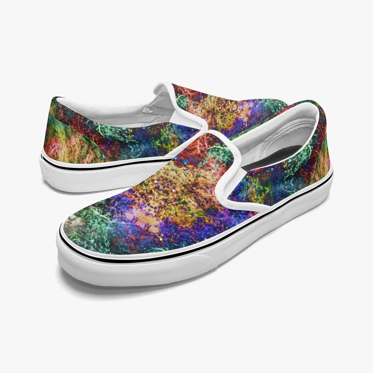 Starflow Split-Style Psychedelic Slip-On Shoes