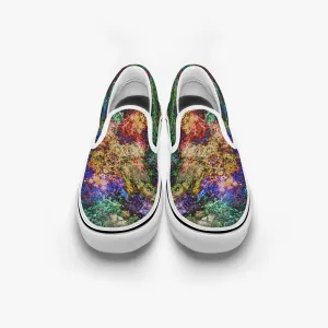 Starflow Split-Style Psychedelic Slip-On Shoes