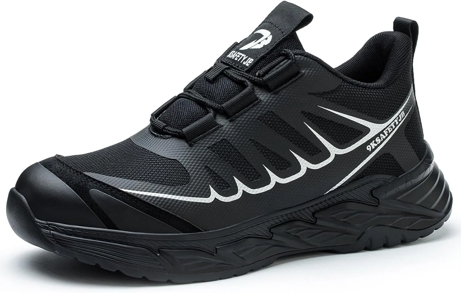 Steel Toe Sneakers for Men Lightweight Safety Shoes Comfortable Puncture Proof Slip On Indestructible Work Shoes