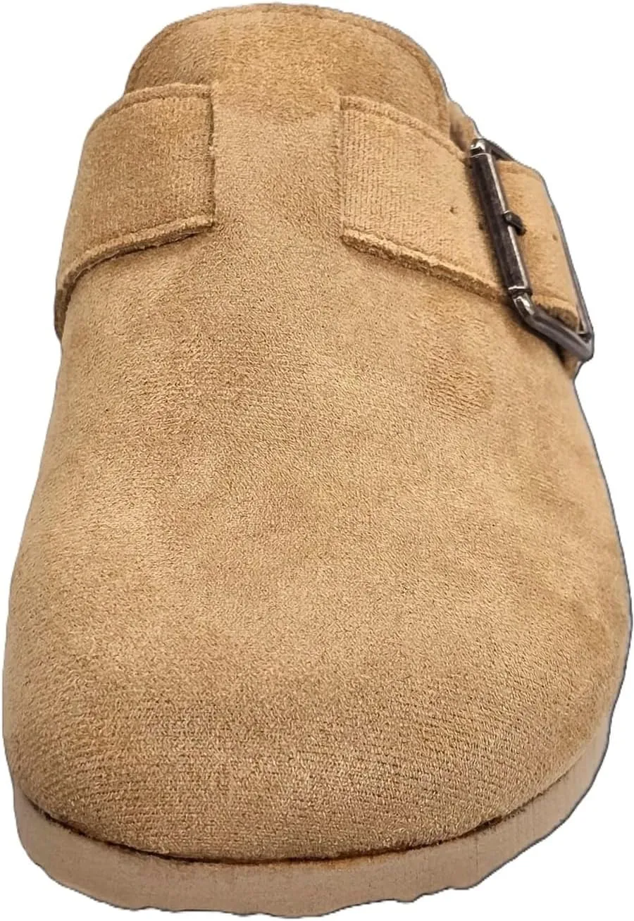 Steve Madden Paulina Tan Suede Fashion Slip On Rounded Toe Casual Slippers
