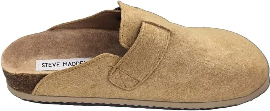 Steve Madden Paulina Tan Suede Fashion Slip On Rounded Toe Casual Slippers