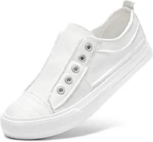 STQ Slip On Shoes Women Casual Canvas Sneakers