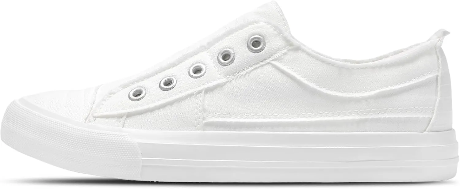 STQ Slip On Shoes Women Casual Canvas Sneakers