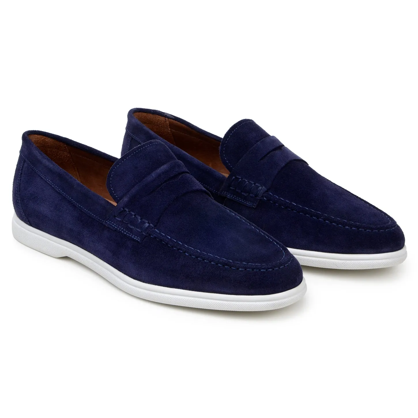 Studio Belvedere Niko Men's Shoes Suede Leather Penny Loafer (SBV1006)