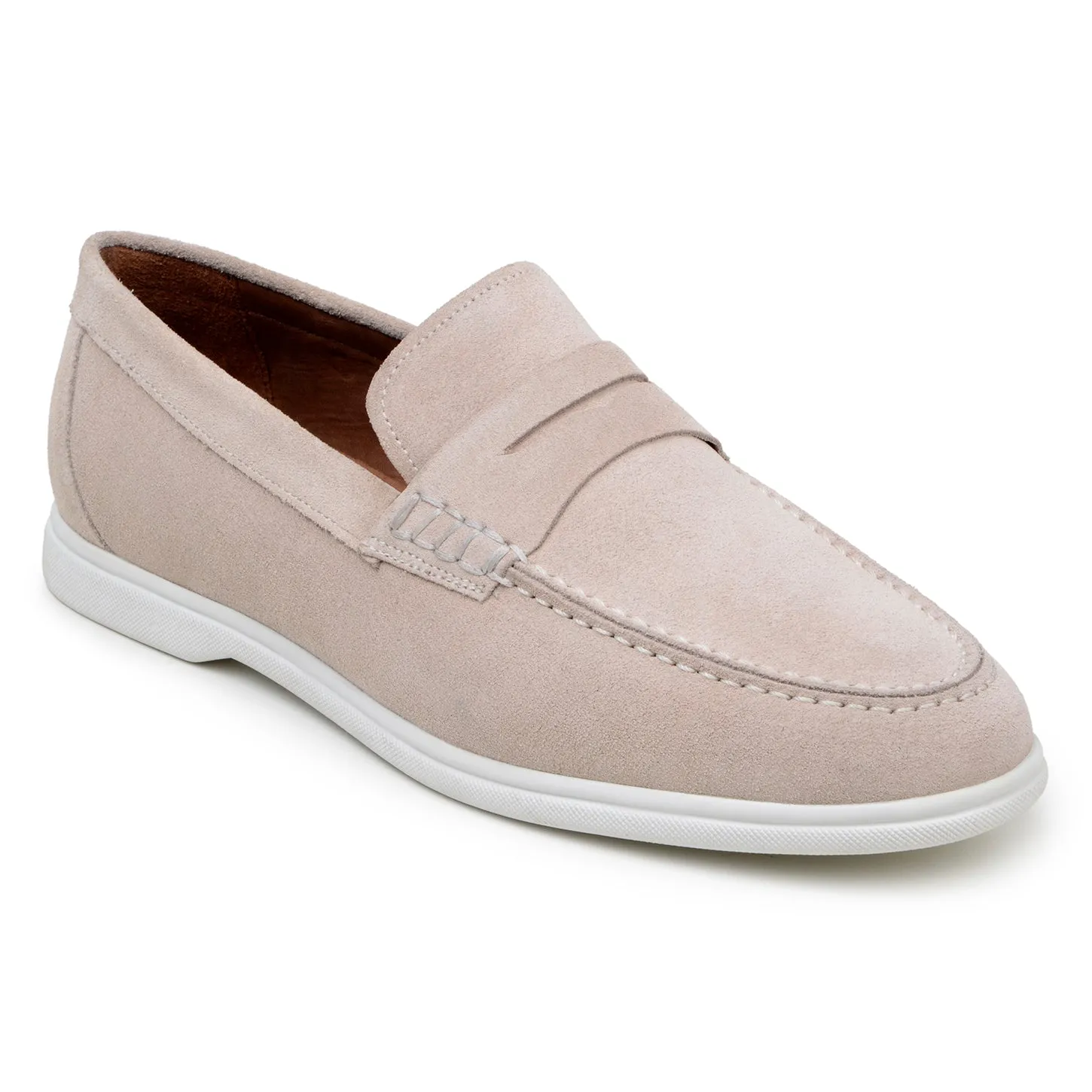 Studio Belvedere Niko Men's Shoes Suede Leather Penny Loafer (SBV1006)