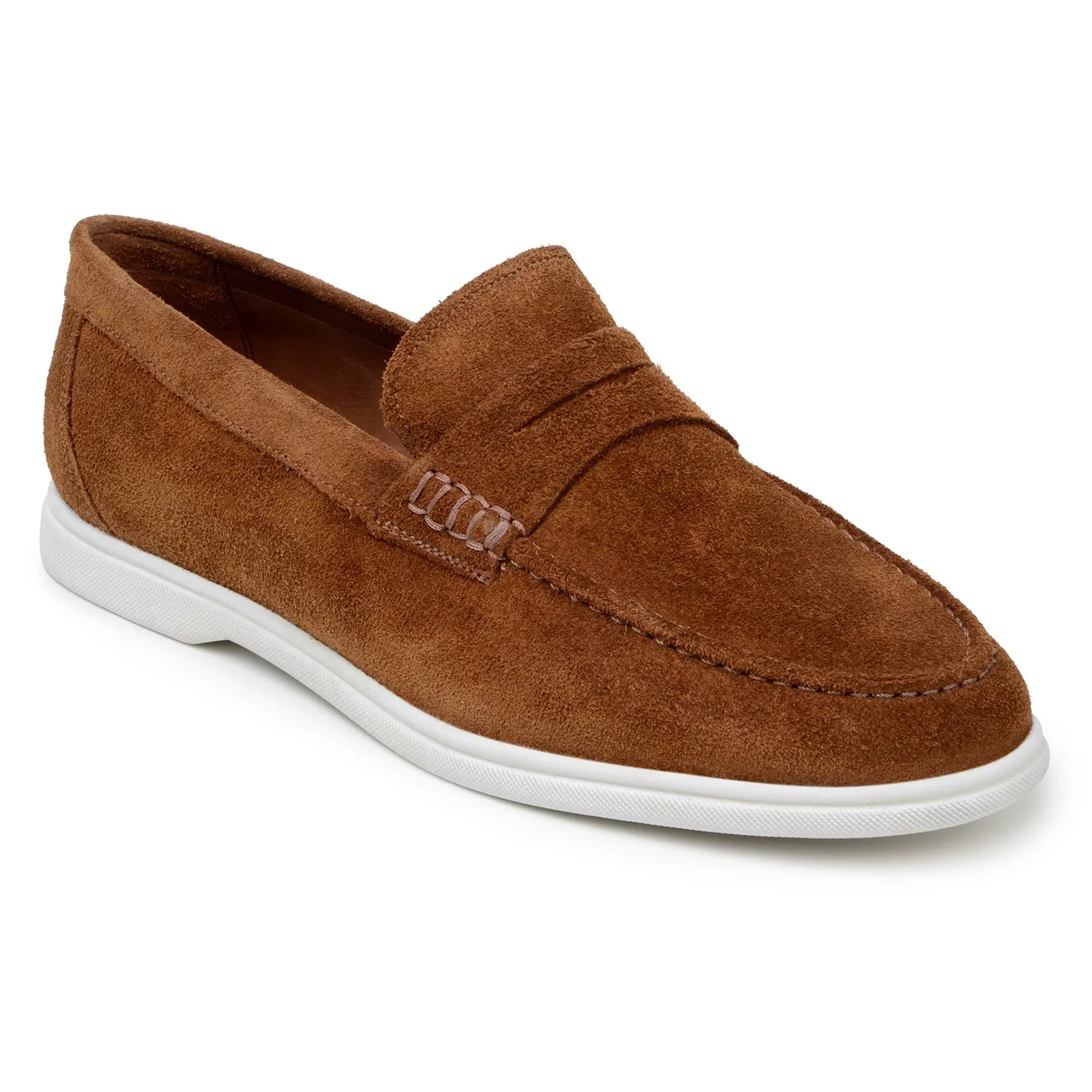 Studio Belvedere Niko Men's Shoes Suede Leather Penny Loafer (SBV1006)