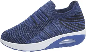 Super Soft Women's Walking Shoes, Mesh Slip On Air Cushion Lady Girls Modern Easy Shoes