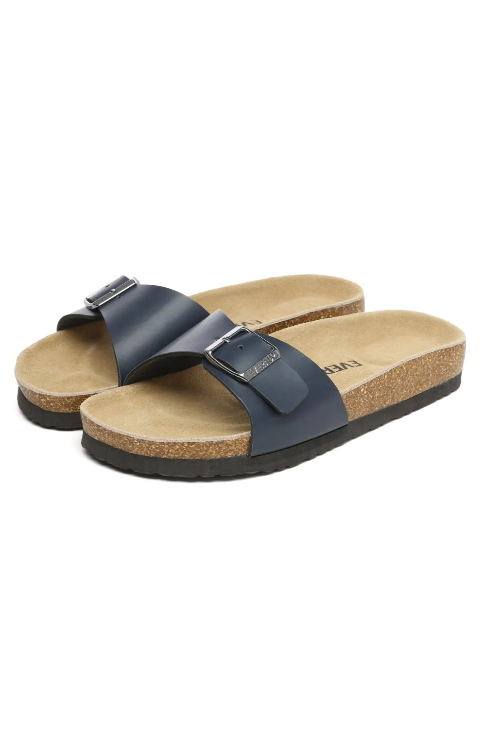 Swan Leather Easy Slip-On Sandals