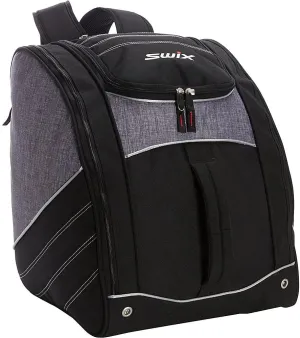 Swix Road Trip Tri Pack - Backpack Ski Boot Bag - Perfect for Ski or Snowboard Boots, Black/Charcoal, One Size (RT165)