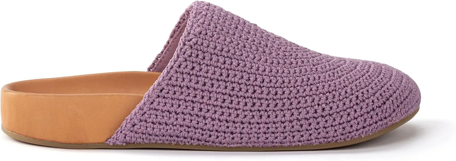 The Sak Bolinas Clog for Kids in Crochet and Leather, Slip On Entry