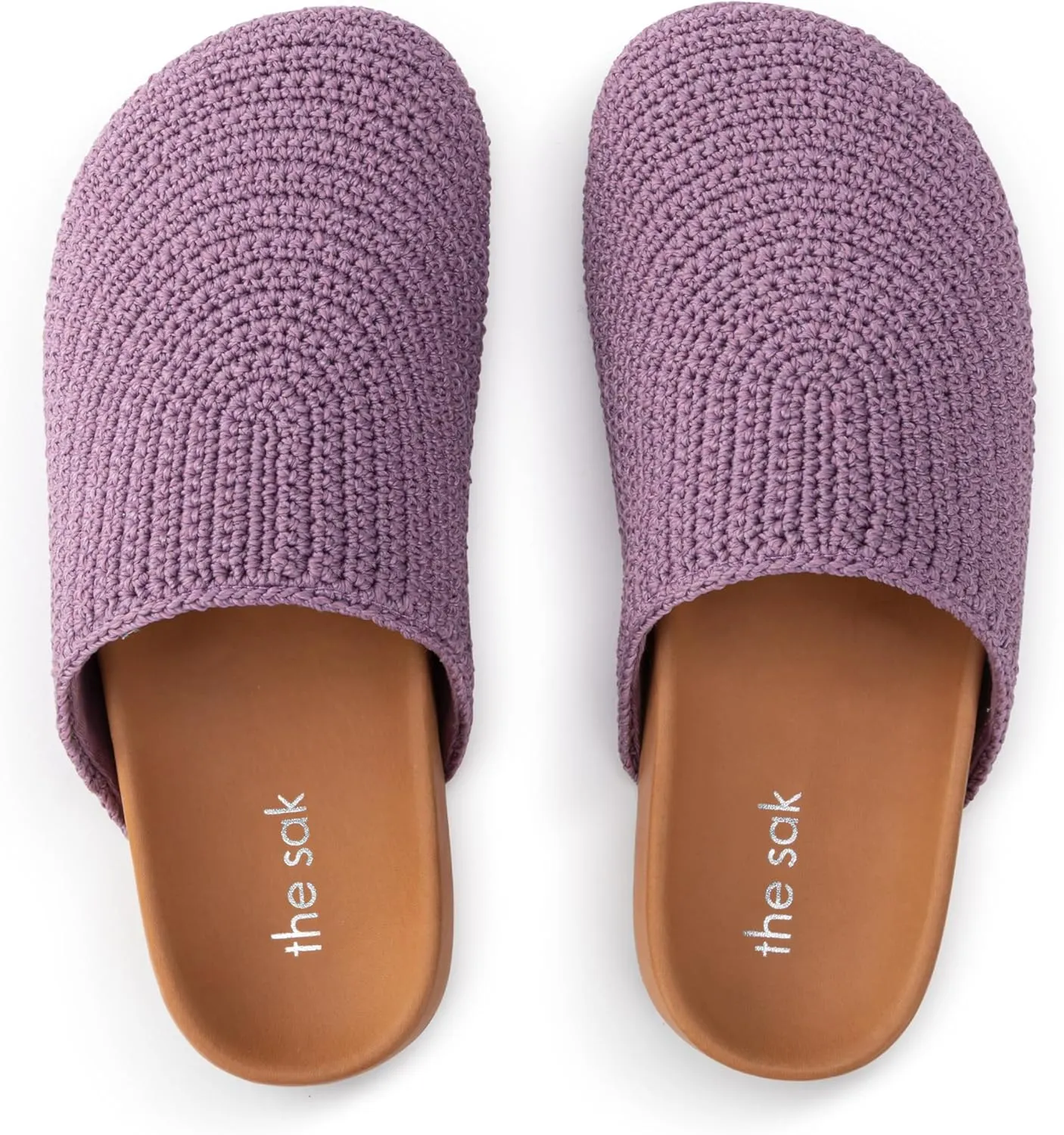 The Sak Bolinas Clog for Kids in Crochet and Leather, Slip On Entry