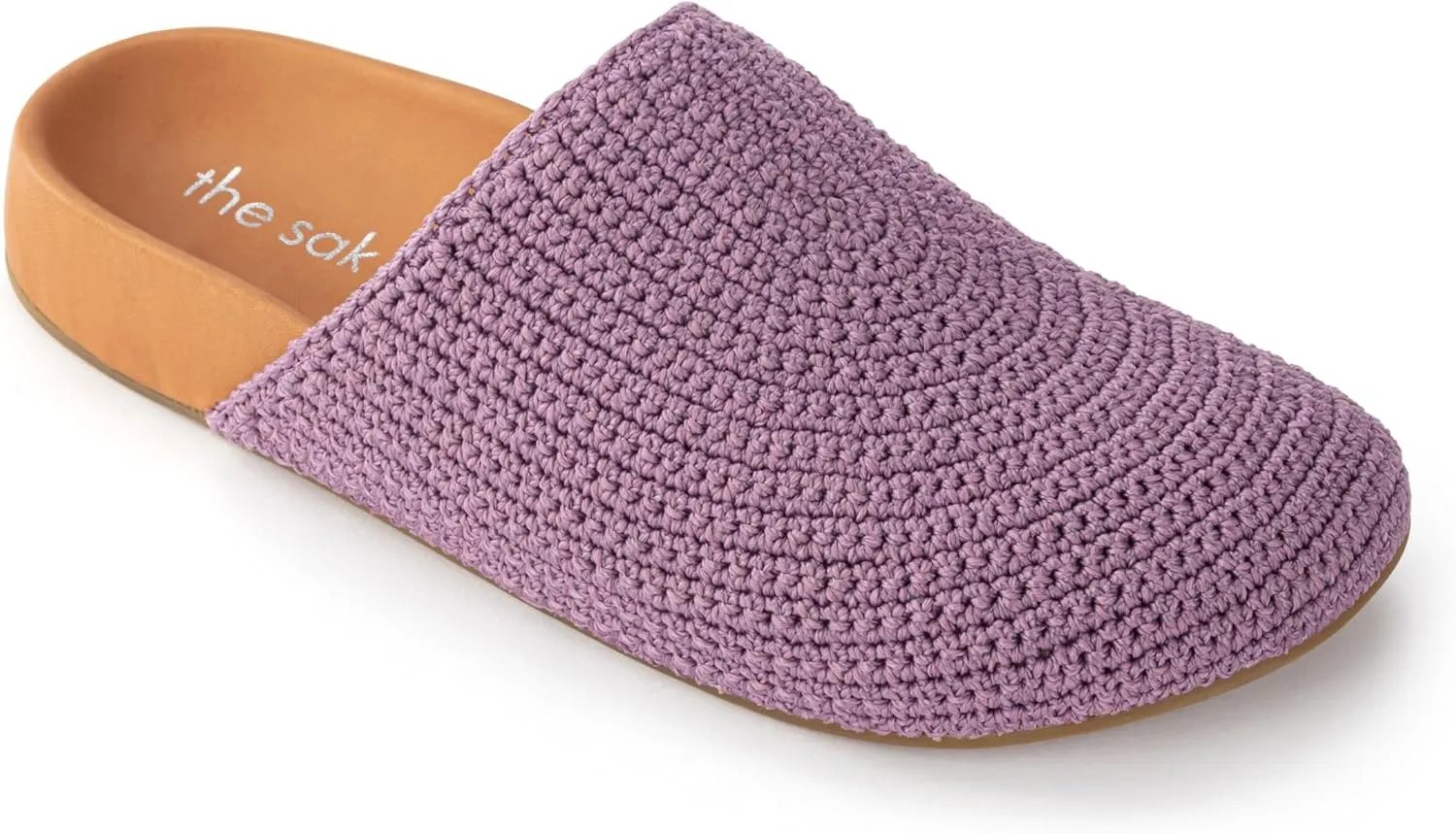 The Sak Bolinas Clog for Kids in Crochet and Leather, Slip On Entry