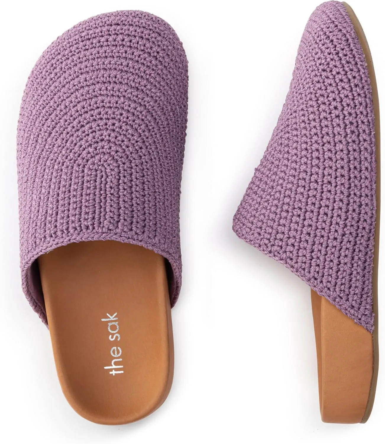 The Sak Bolinas Clog for Kids in Crochet and Leather, Slip On Entry