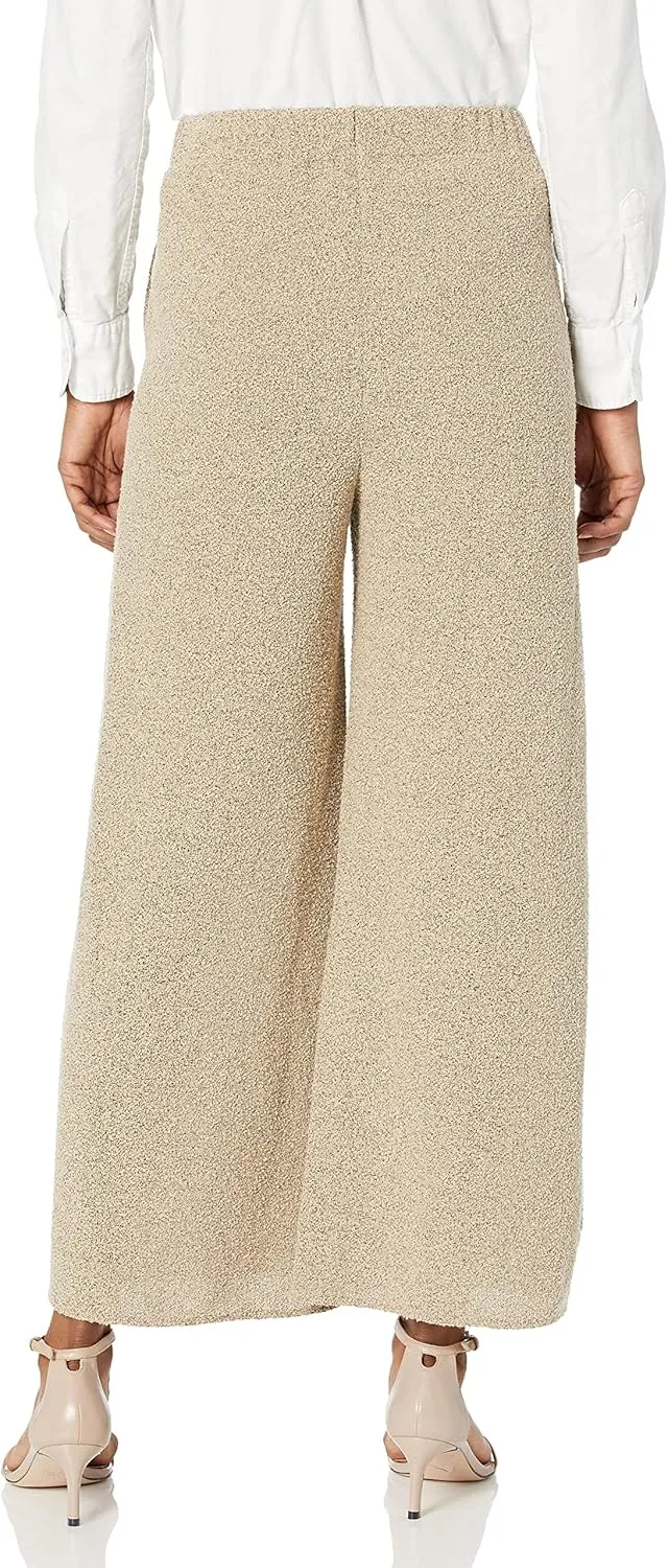 Theory Women's Easy Wide Pull-on Pant in Tweed Terry