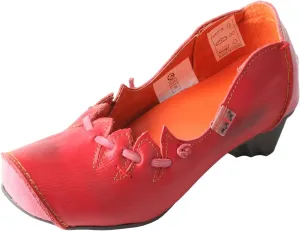 TMA EYES Women's Leather Soft Sole Slip on Low Heel Casual Shoes
