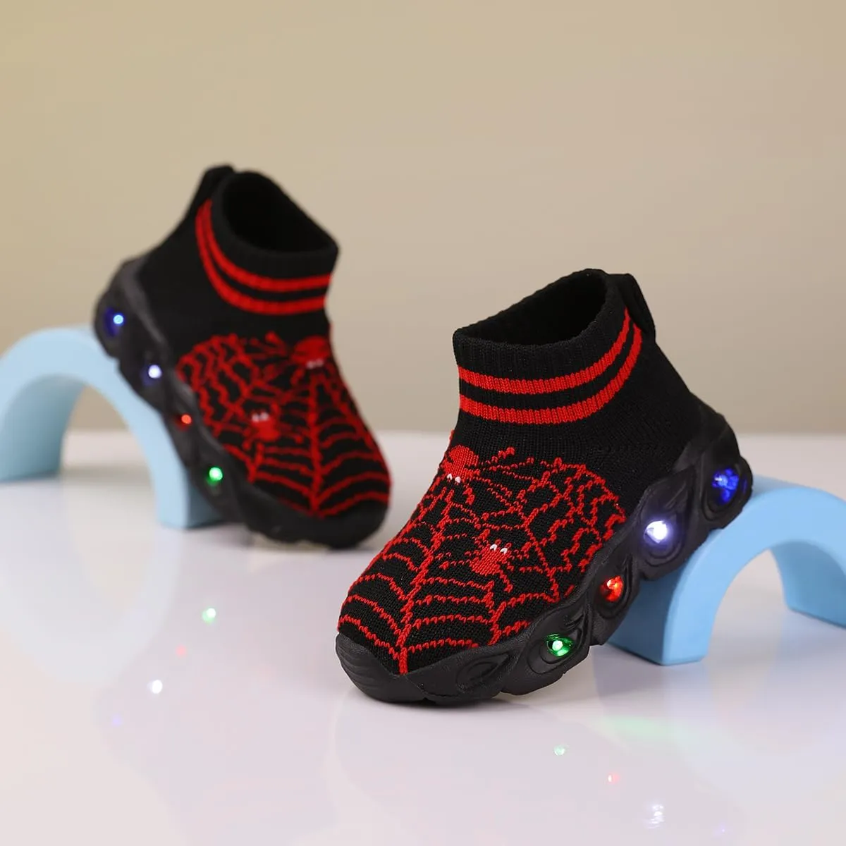 Toddler Little Kids Sneaker Light Up Shoes Breathable Athletic Casual Walking Tennis Boys Girls Shoe