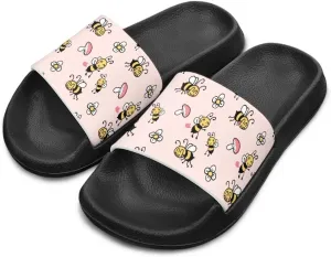 Toddler Sandals Comfy Sport Slides Non-slip Beach Slides Garden Slip On Shoes Water Friendly Bath Slippers