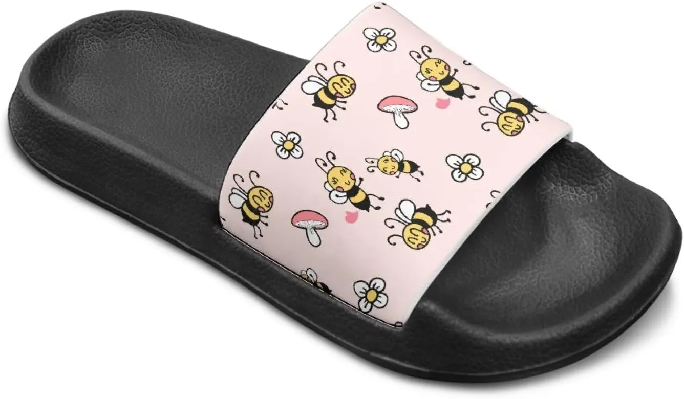 Toddler Sandals Comfy Sport Slides Non-slip Beach Slides Garden Slip On Shoes Water Friendly Bath Slippers