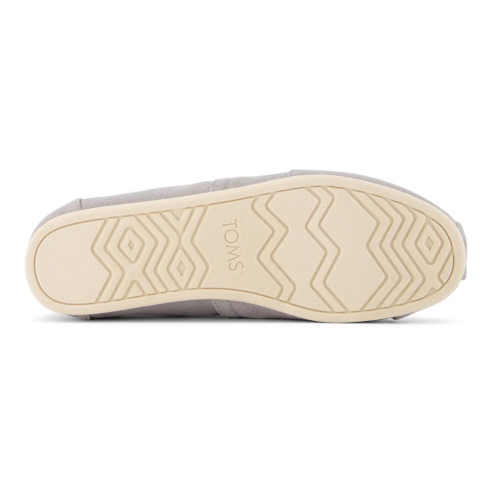 Toms Mens Alpargata Drizzle Grey Recycle Cotton Canvas