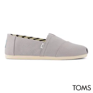 Toms Mens Alpargata Drizzle Grey Recycle Cotton Canvas