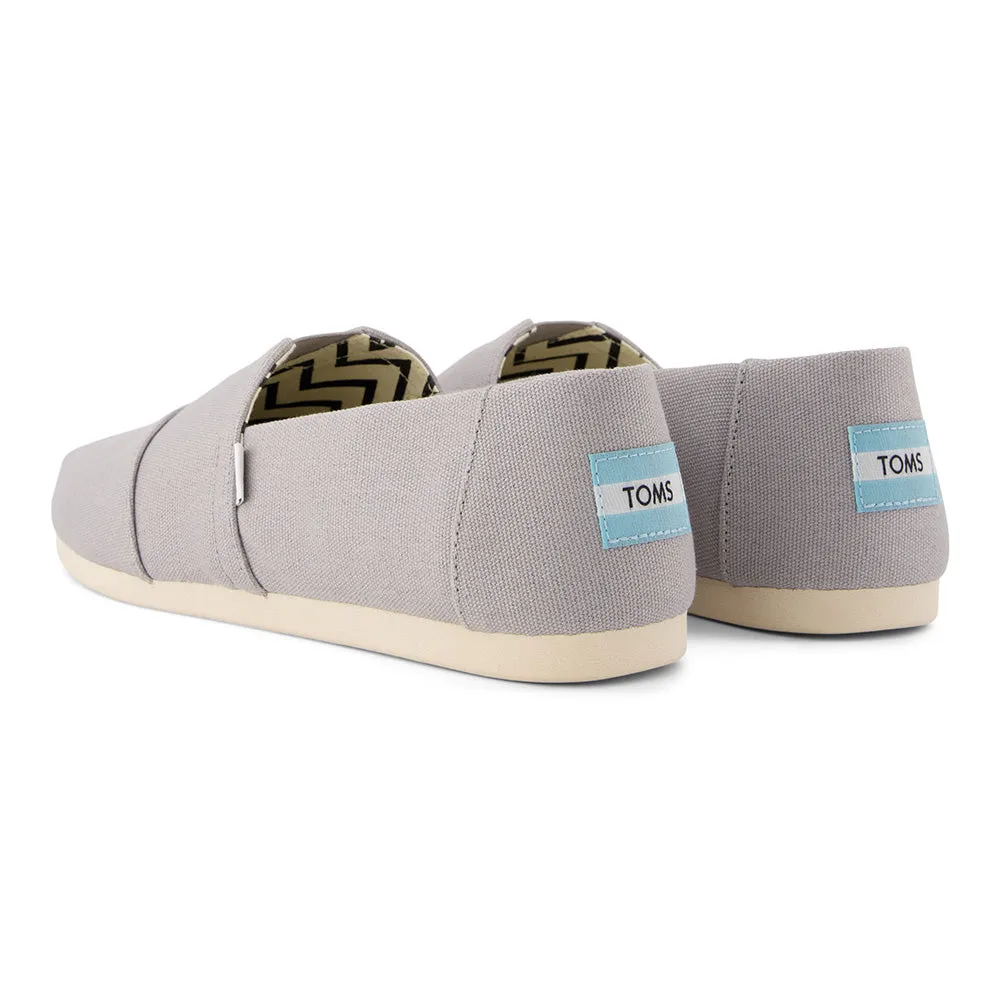 Toms Mens Alpargata Drizzle Grey Recycle Cotton Canvas
