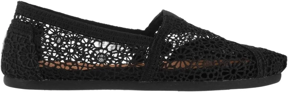 TOMS Womens Alpargata Geometric Slip On Flats Casual - Blue