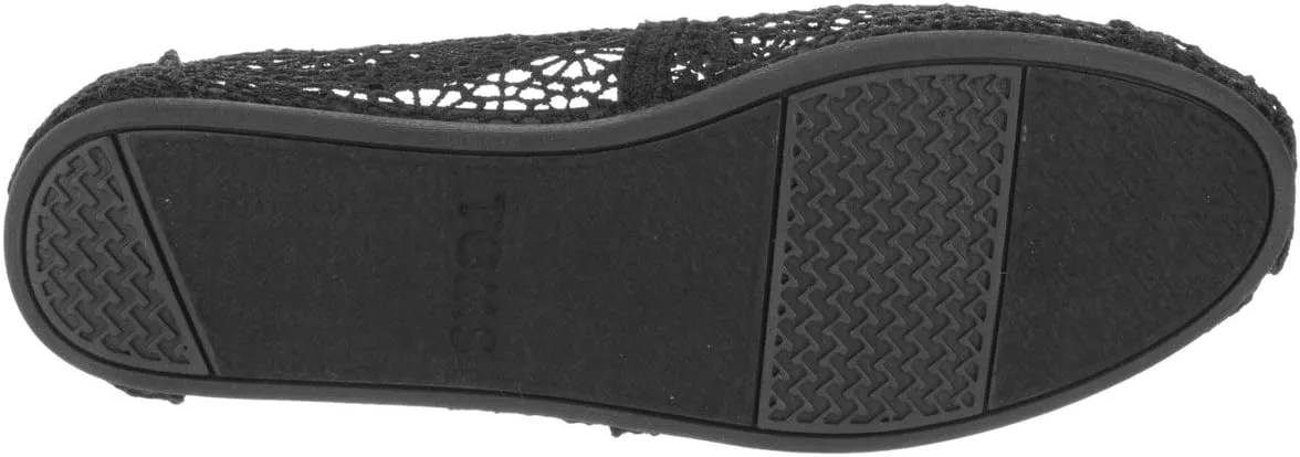TOMS Womens Alpargata Geometric Slip On Flats Casual - Blue