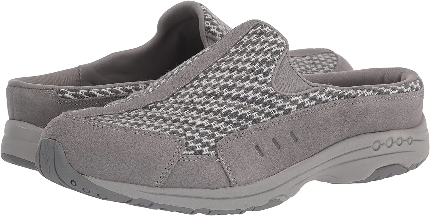 Travel Easy Clog High-quality Slip Closed Global reach Round Mule Toe Leather Comfort Spirit On Grey Time