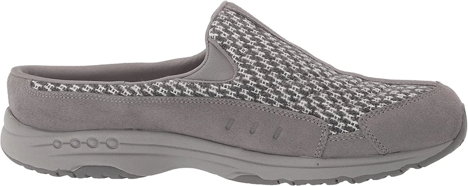 Travel Easy Clog High-quality Slip Closed Global reach Round Mule Toe Leather Comfort Spirit On Grey Time