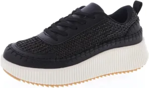 TruFox Women's Lace Up Platform Woven Sneakers Comfortable Fashion Sneaker Low Top Chunky Walking Shoes