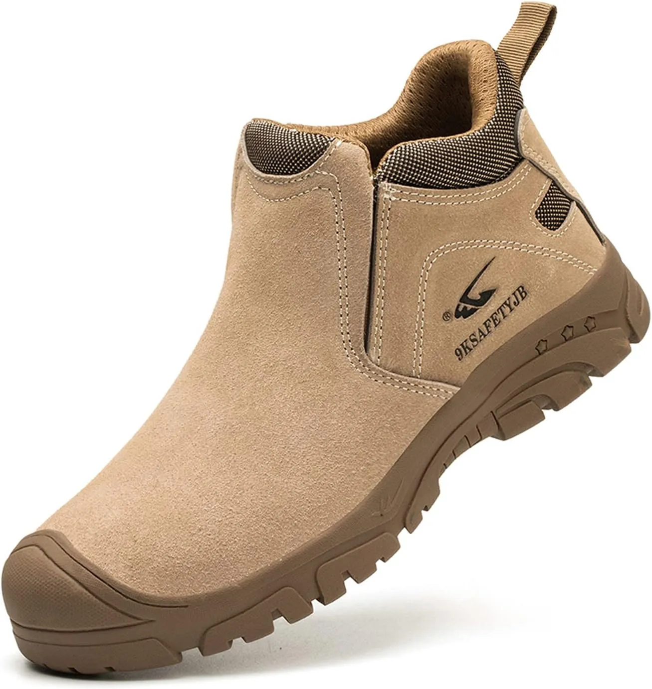U-lite Indestructible Steel Toe Work Shoes for Men Women, Lightweight Comfortable Safety Sneakers Puncture Proof Breathable Slip-Resistant Working Welding Protective Shoes Waterproof Boot