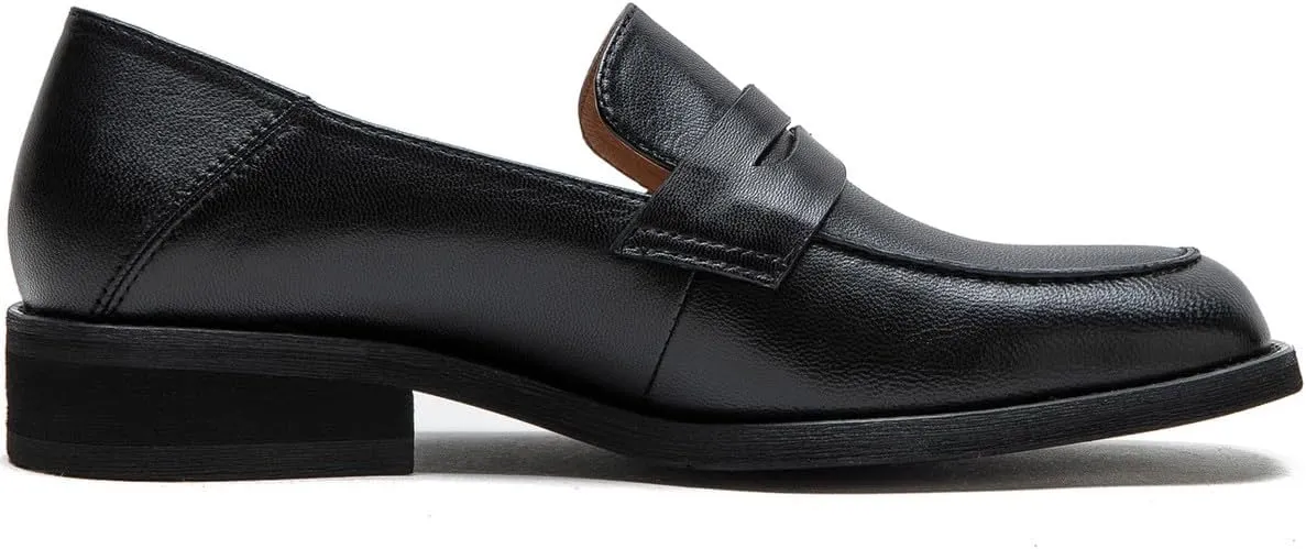U-lite Women’s Sheepskin Leather Slip-On Loafers - Soft, Comfortable, and Lightweight Shoes with Collapsible Heel