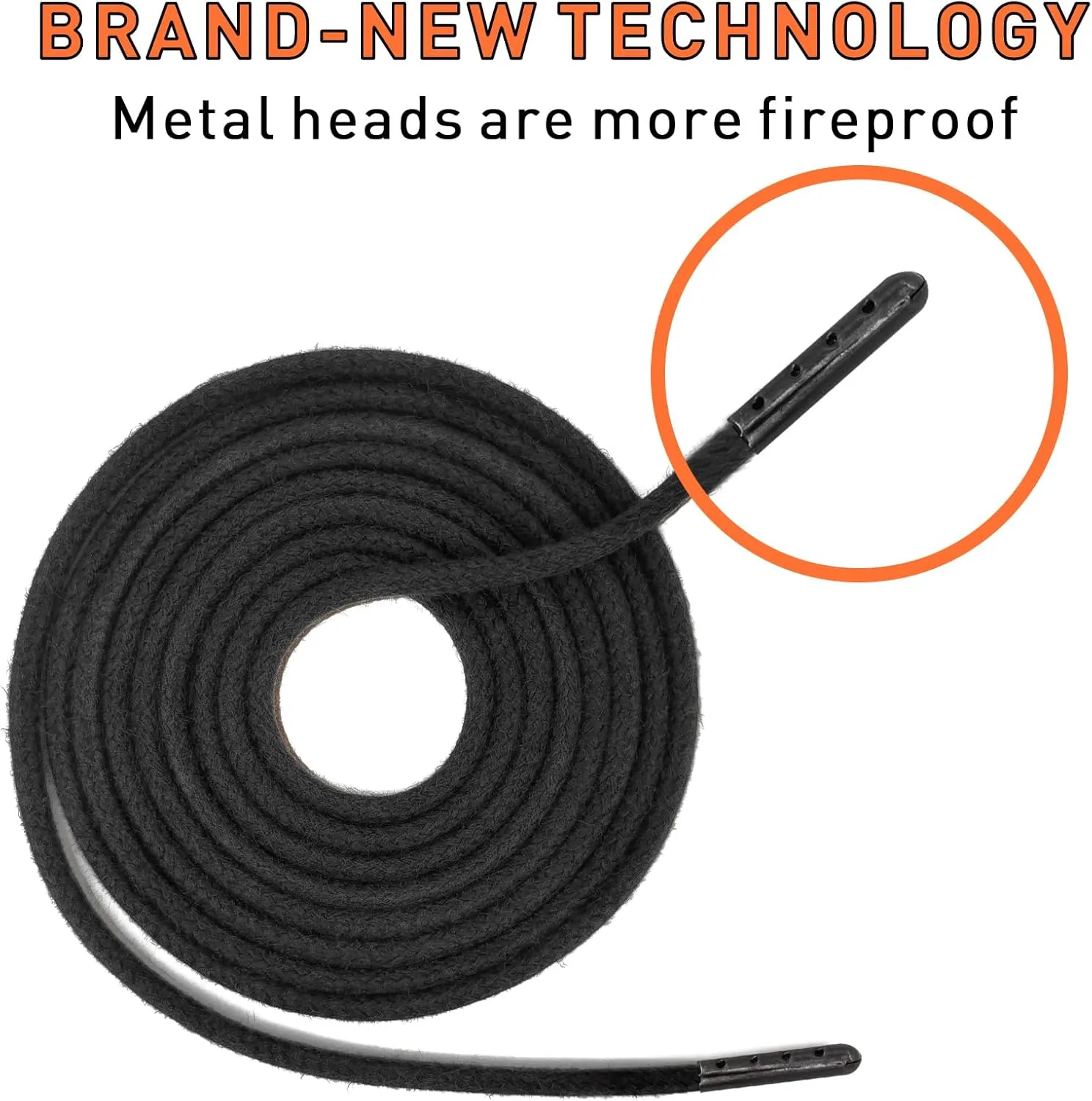 UamGlsob 5/32"(4mm) Kevlar Boot Lace,Unbreakable Heavy Duty Replacement Shoe String For Firefighting Logging Welder