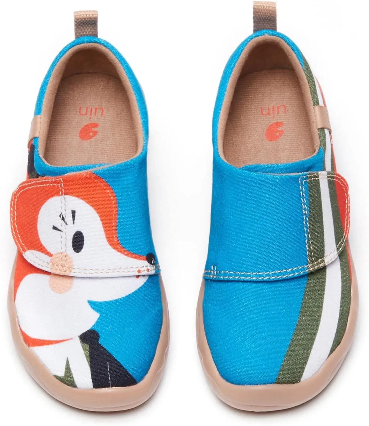 UIN Kid's Casual Slip-on Canvas Loafers Boys Girls Shoes Fashion Sneakers Funny Painted Travel Shoes