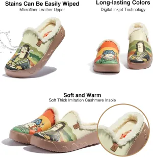 UIN Men's Mules Slipper Loafers Lightweight Comfort Mules Walking Casual Clogs Household Slip Ons Art Painted Travel Shoes Midnight Street 2