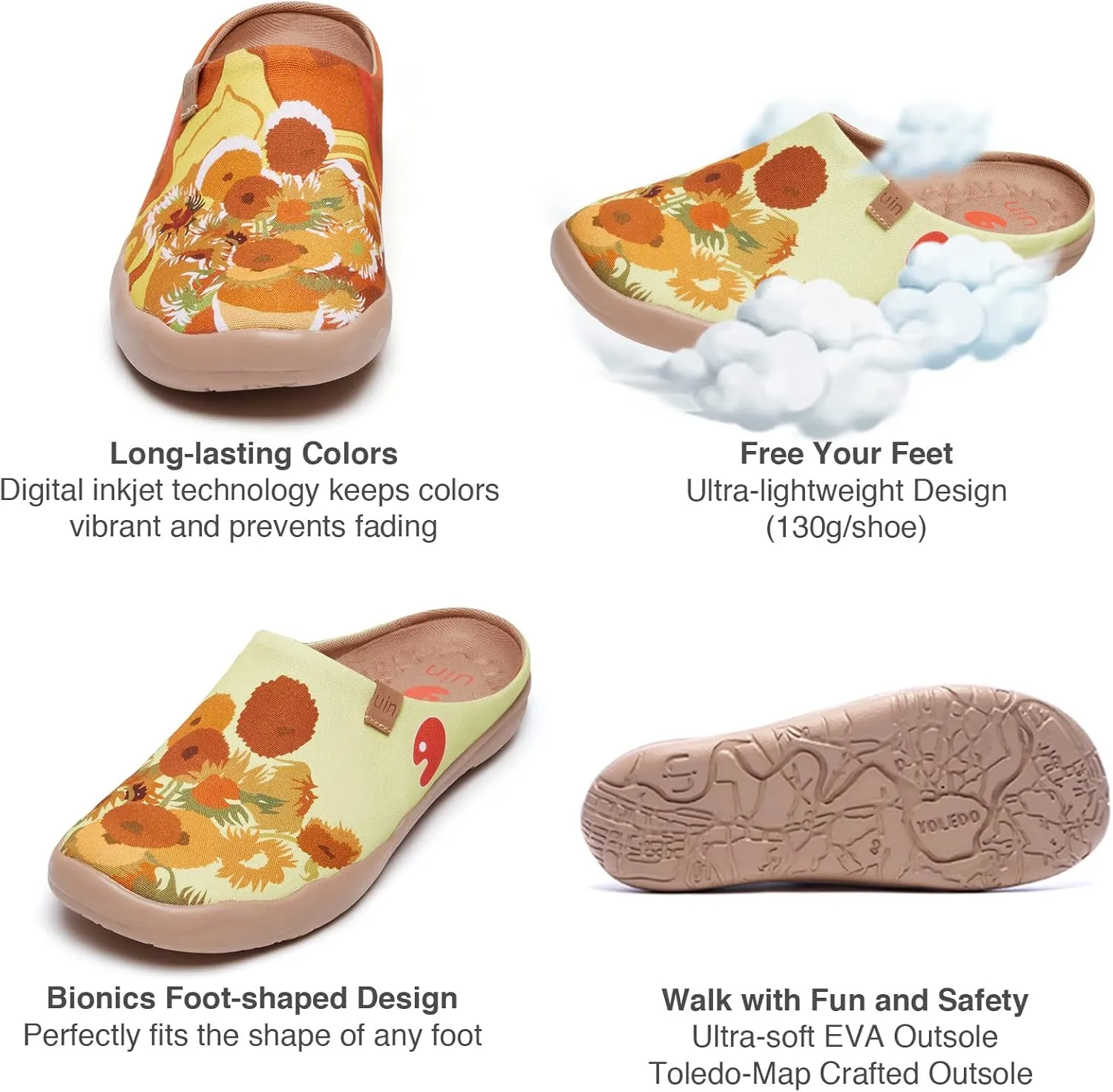 UIN x National Gallery Collaboration Slip On Art Travel Shoes