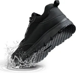 ulogu Steel Toe Shoes for Men Women丨Waterproof Lightweight Roofing Shoe丨Safety Industrial Work Sneakers