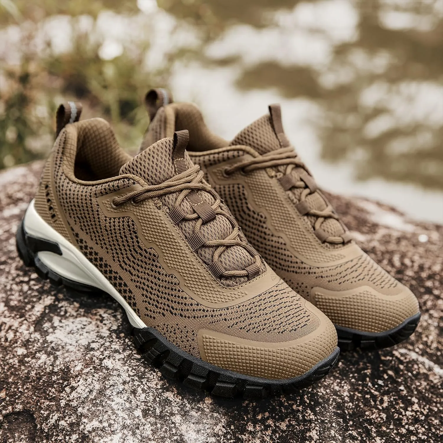 ulogu Waterproof Hiking Shoes for Men Women丨 Comfy Lightweight Non-Slip All Day Walking Work Sneakers 6-Month Warranty