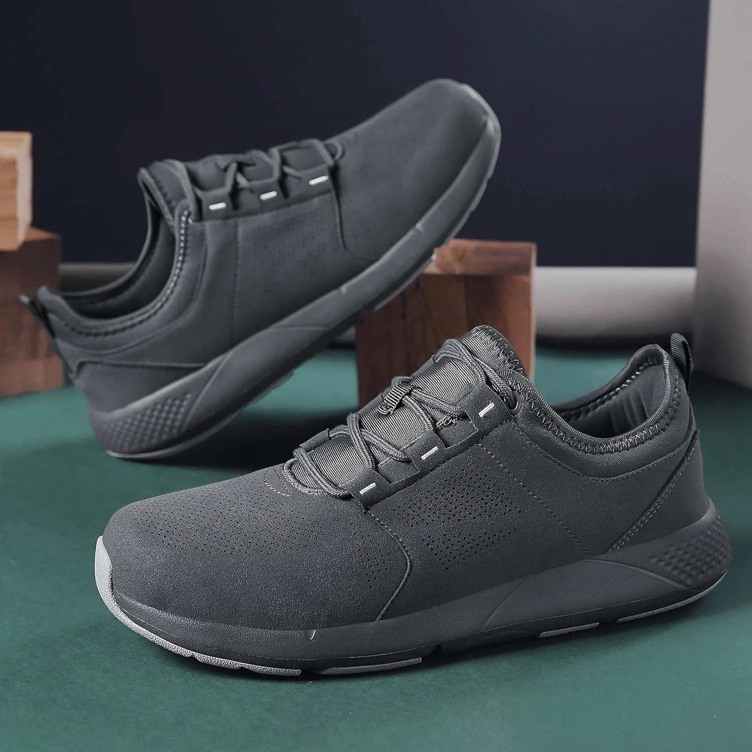 ulogu Waterproof Sneakers for Men Women丨Comfortable Lightweight Walking Work Shoe