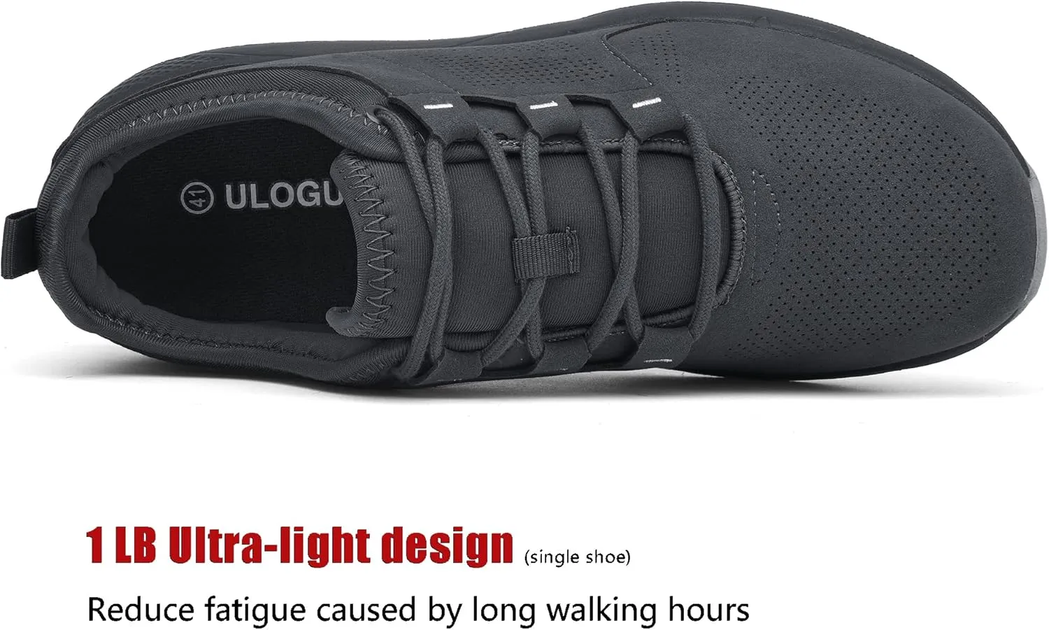 ulogu Waterproof Sneakers for Men Women丨Comfortable Lightweight Walking Work Shoe