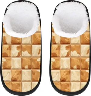 Underwater Sunshine Women's Indoor Bedroom Slippers Soft Fuzzy Slip On House Slippers for Winter Bedroom Outdoor