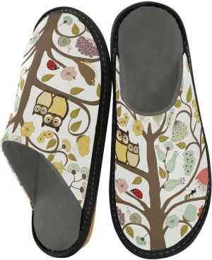 Unisex Fuzzy Foam Slippers Non-Skid Slip-on Soft Warm Sole Fleece Shoes 4-11