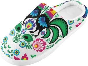 Unisex Memory Foam Slippers Non-Skid Slip-on Soft Warm Sole Fleece Shoes 6-17