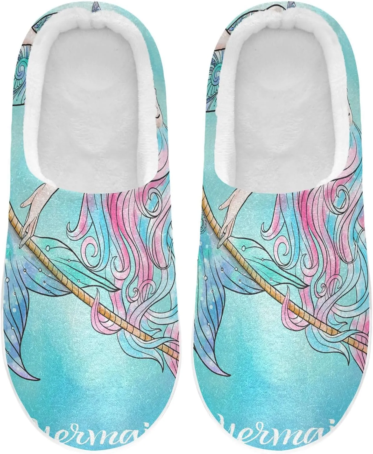 Unisex Memory Foam Slippers Non-Skid Slip-on Soft Warm Sole Fleece Shoes 6-17