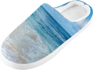 Unisex Memory Foam Slippers Non-Skid Slip-on Soft Warm Sole Fleece Shoes 6-17