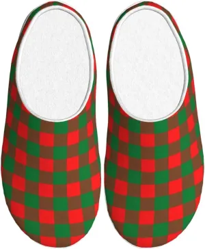 Unisex Warm Slippers Non-Slip Winter Fluffy Slippers Slip-On Plush Slippers Bedroom Slippers House Shoes For Men Women
