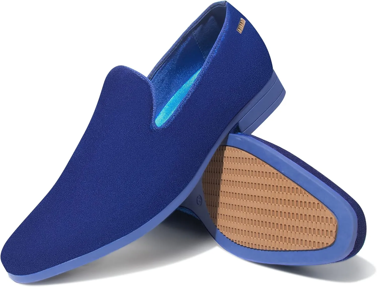 UUBARIS Mens Velvet Loafers Slip-on Dress Shoes Fashion Style Driving Shoes Classic Tuxedo Shoes Casual Oxford Shoes